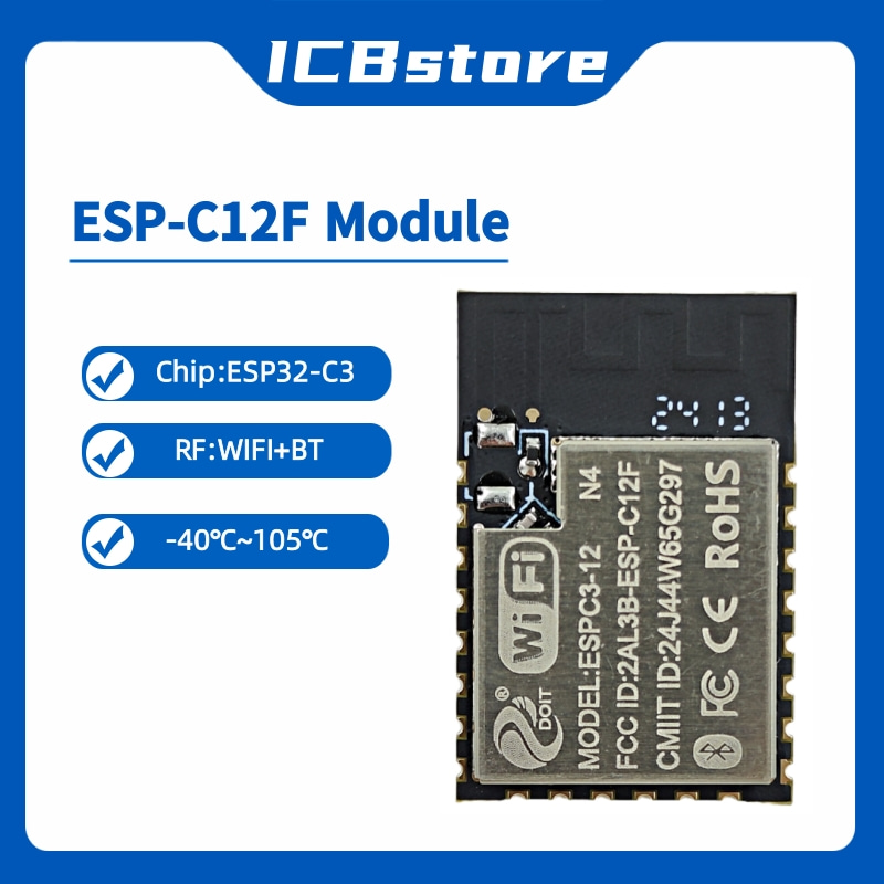 Esp32 Wifi Bluetooth Module - Modulo Serie ESP32-C3 ESP-C12F, Modulo Wireless