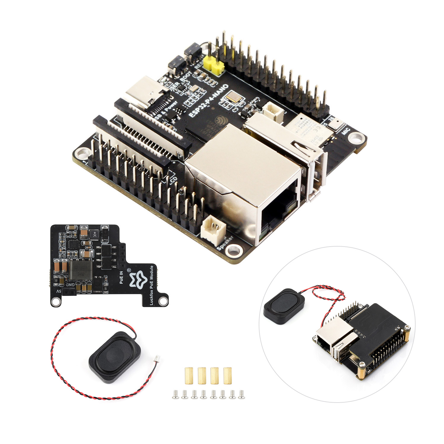 Esp32 P4 - Scheda di sviluppo Waveshare ESP32-P4-NANO, basata