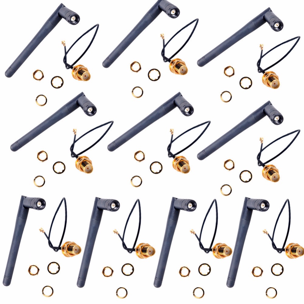 Esp8266 - 10pcs 2.4GHz 3DBI Wifi Antenna cavo