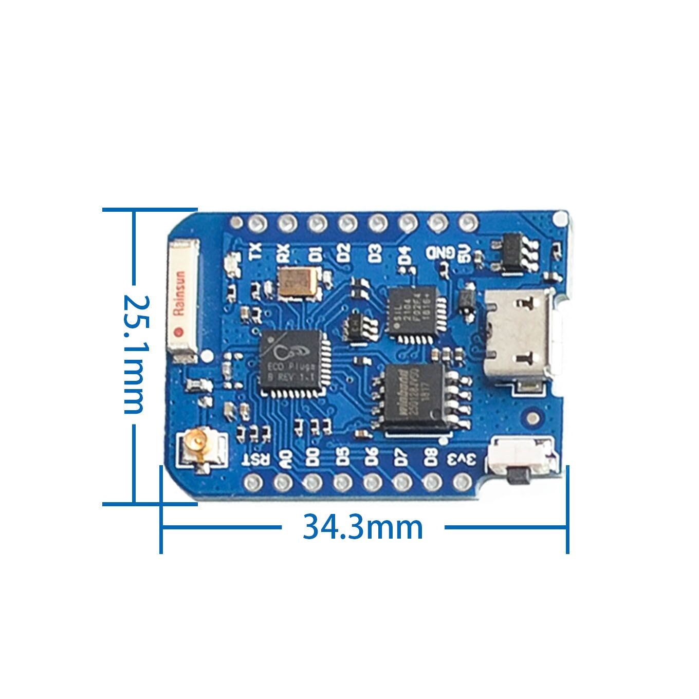 WEMOS D1 Mini Pro 4M 16M byte  - Esp8266 Nodemcu recensione e prezzo