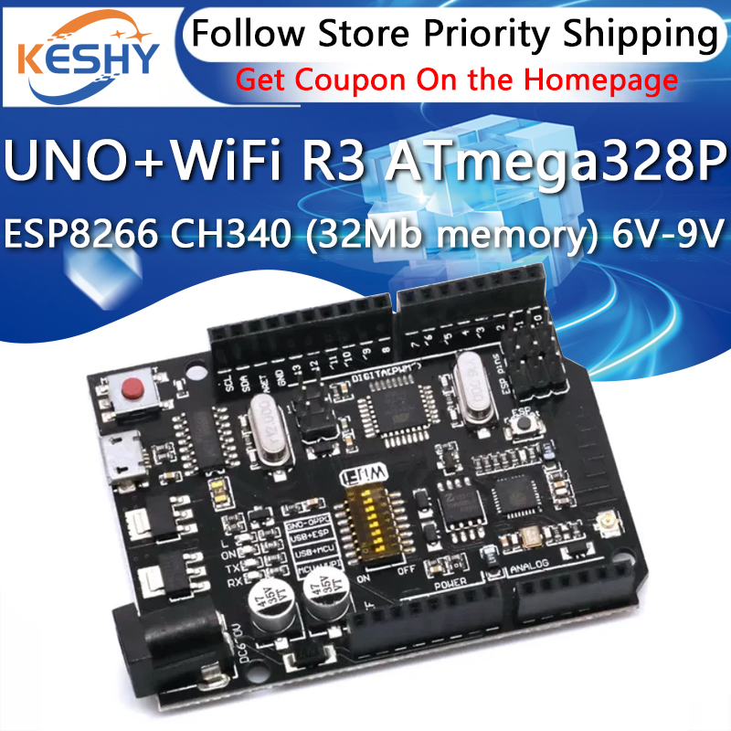 UNO + WiFi R3 ATmega328P + ESP - Esp8266 Nodemcu recensione e prezzo